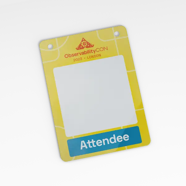 Premium plastic event badges